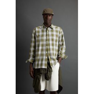 Woolrich Heren Geruit flanellen overhemd by Todd Snyder Groen Grootte S
