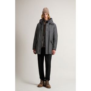 Woolrich heren Polar Parka van Ramar Cloth met hoge kraag Grey Grootte 3XL