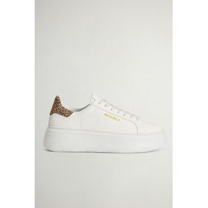 Woolrich dames Chunky Court sneakers van leer Wit Grootte 38