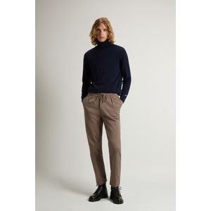 Woolrich heren Milton-broek van keperstof van stretchkatoen Bruin Grootte 3XL