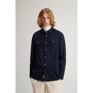 Woolrich heren Flanellen overhemd van zuiver Madras-katoen Blauw Grootte 3XL