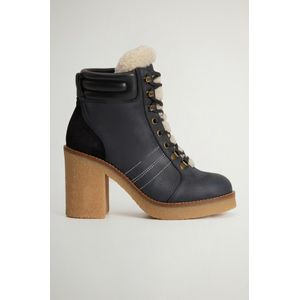 Woolrich dames Landhill enkellaarzen van suède Zwart Grootte 40