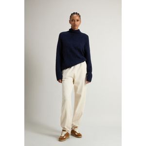 Woolrich dames Broek van geruwd puur katoen Wit Grootte S