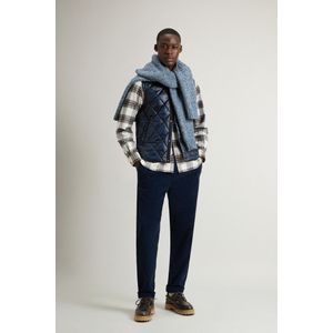 Woolrich heren Gewatteerde bodywarmer van garengeverfd nylon Blauw Grootte 3XL