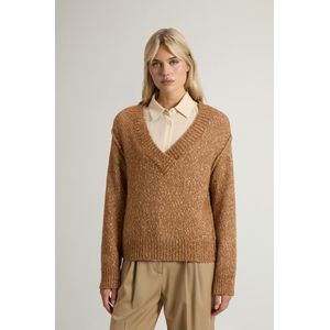 Woolrich dames Trui van katoen-, alpaca- en wolmix Beige Grootte L
