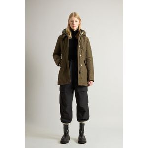 Woolrich Dames Arctic Parka in Ramar Cloth Groen Grootte S