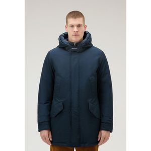 Woolrich heren Polar Parka van Ramar Cloth met hoge kraag Blauw Grootte 3XL