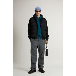 Woolrich heren Hybride jack van elastisch nylon met matte afwerking Zwart Grootte 3XL