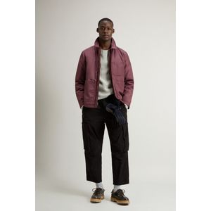 Woolrich heren Gewatteerd overshirt van gerecycled CORDURA-nylon Bordeauxrood Grootte XS