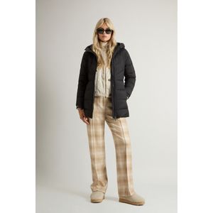 Woolrich dames Shirley-donsjack van microvezel Zwart Grootte L