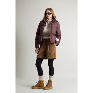 Woolrich dames Donsjack van dubbellaagse stof Bordeauxrood Grootte L