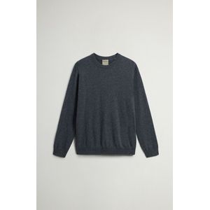 Woolrich heren Trui met ronde hals van zuiver kasjmier Grey Grootte M