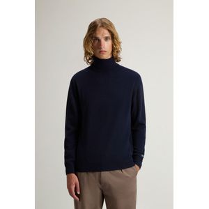 Woolrich heren Coltrui van zuivere lamswol Blauw Grootte 3XL