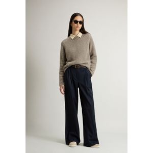 Woolrich dames Wide-leg broek van wolmix Blauw Grootte 25