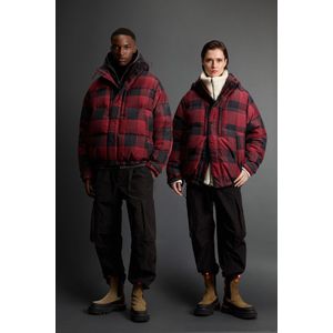 Woolrich unisex Check Parka van Olmetex-nylon by Todd Snyder Multicolor Grootte 3XL
