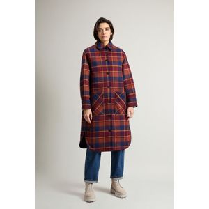 Woolrich Dames Omkeerbare mantel van gerecyclede Italiaanse Manteco-wolmix Rood Grootte S