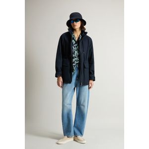 Woolrich Dames Fieldjack van puur katoen Blauw Grootte XS