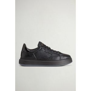 Woolrich heren Arrow sneakers van leer Zwart Grootte 40