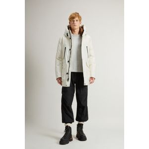 Woolrich heren Arctic Parka Evolution van Ramar Cloth Wit Grootte L