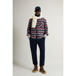 Woolrich heren Overhemdjack van wolmix met geruit patroon Multicolor Grootte 3XL