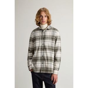 Woolrich heren Overhemd van zuiver katoenen flanel met geruit patroon Groen Grootte 3XL