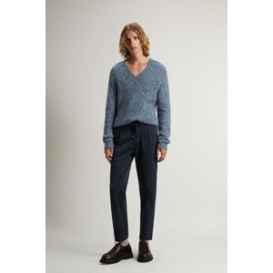 Woolrich heren Milton-broek van keperstof van stretchkatoen Blauw Grootte 3XL