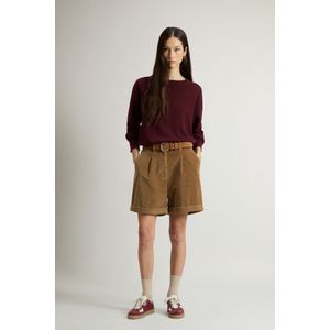 Woolrich dames Wide leg korte broek van corduroy Beige Grootte 26