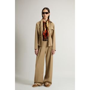 Woolrich dames Overhemdjack van wolmix Beige Grootte L