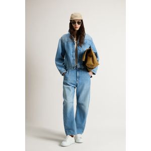 Woolrich Dames Overhemdjack van denim van puur katoen Blauw Grootte L