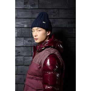 Woolrich heren Hybride donsjack met afneembare mouwen en capuchon Bordeauxrood Grootte XS