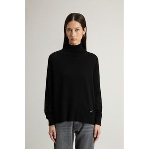 Woolrich dames Coltrui van een mix van scheerwol en kasjmier Zwart Grootte L