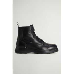 Woolrich heren Grove Logger-veterboots van kalfsleer Zwart Grootte 40