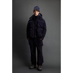 Woolrich heren Jack van elastisch katoen by Todd Snyder Blauw Grootte L