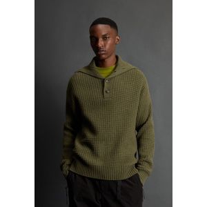 Woolrich heren Trui van scheerwol- en kasjmiermix by Todd Snyder Groen Grootte L