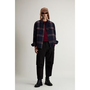 Woolrich heren Oxbow Plaid Flanel Overshirt in een wolmix Multicolor Grootte S