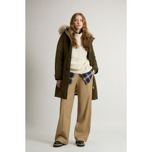 Woolrich dames Grace Parka van Peached Poly Groen Grootte L