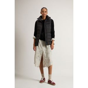 Woolrich dames Gewatteerde Shirley-bodywarmer van microvezel Zwart Grootte L