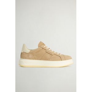 Woolrich heren Arrow sneakers van suède Beige Grootte 38