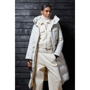 Woolrich dames Lang donsjack van WINDSTOPPER GORE-TEX Wit Grootte S