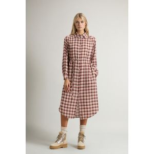 Woolrich dames Jurk van Italiaans geruwd materiaal Roze Grootte L