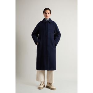 Woolrich dames 3-in-1 mantel van gerecyclede wolmix Blauw Grootte L
