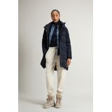 Woolrich Dames Alsea Donsjack van stretchnylon met capuchon Blauw Grootte XS