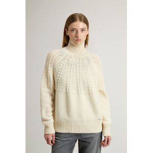 Woolrich dames Coltrui van wolmix Wit Grootte S