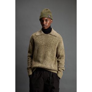 Woolrich heren Trui van zuivere scheerwol met jacquardbewerking by Todd Snyder Groen Grootte L