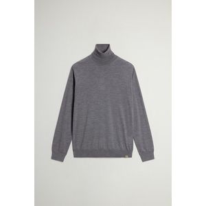 Woolrich heren Coltrui van zuivere onbewerkte Merinowol Grey Grootte 3XL