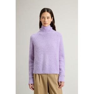 Woolrich dames Coltrui van alpaca- en wolmix Lila Grootte L