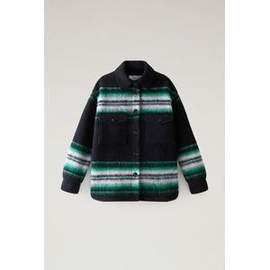 Woolrich Dames Gentry Overhemdjack van wolmix Zwart Grootte L