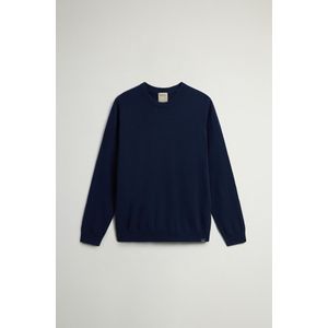 Woolrich heren Trui met ronde hals van zuiver kasjmier Blauw Grootte 3XL
