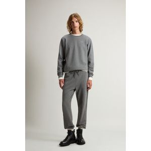 Woolrich heren Broek van katoenen interlockmix Grey Grootte M
