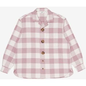 Woolrich unisex Overhemd van zuiver katoen met geruit patroon Roze Grootte L